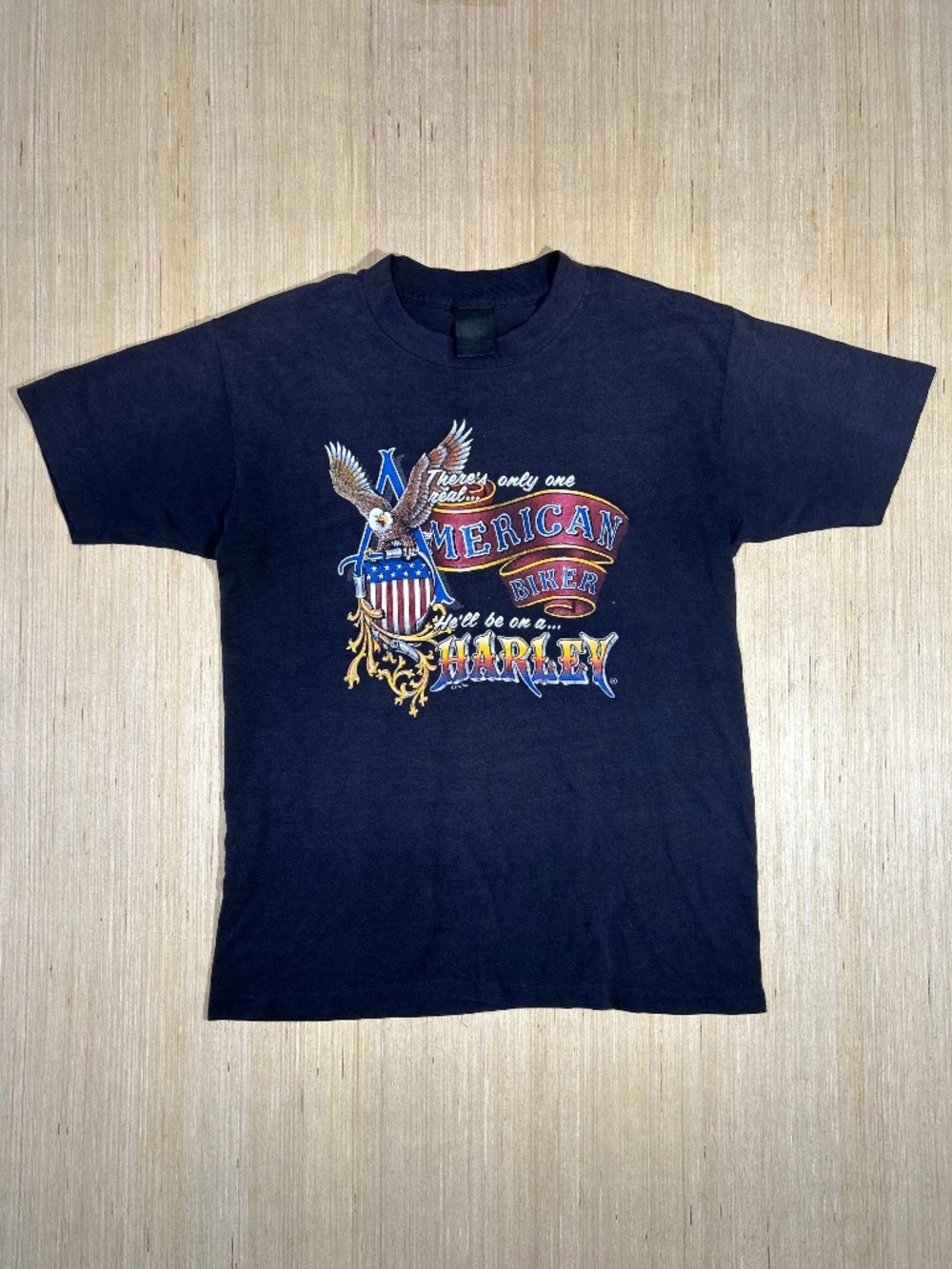 Vintage 1980's 3D Emblem Harley-Davidson Tee American Biker
